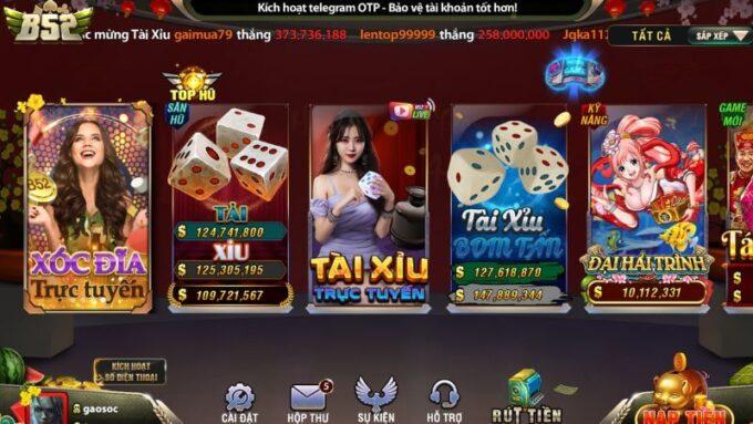 Các Trò Chơi Hấp Dẫn Tại B52 Club
